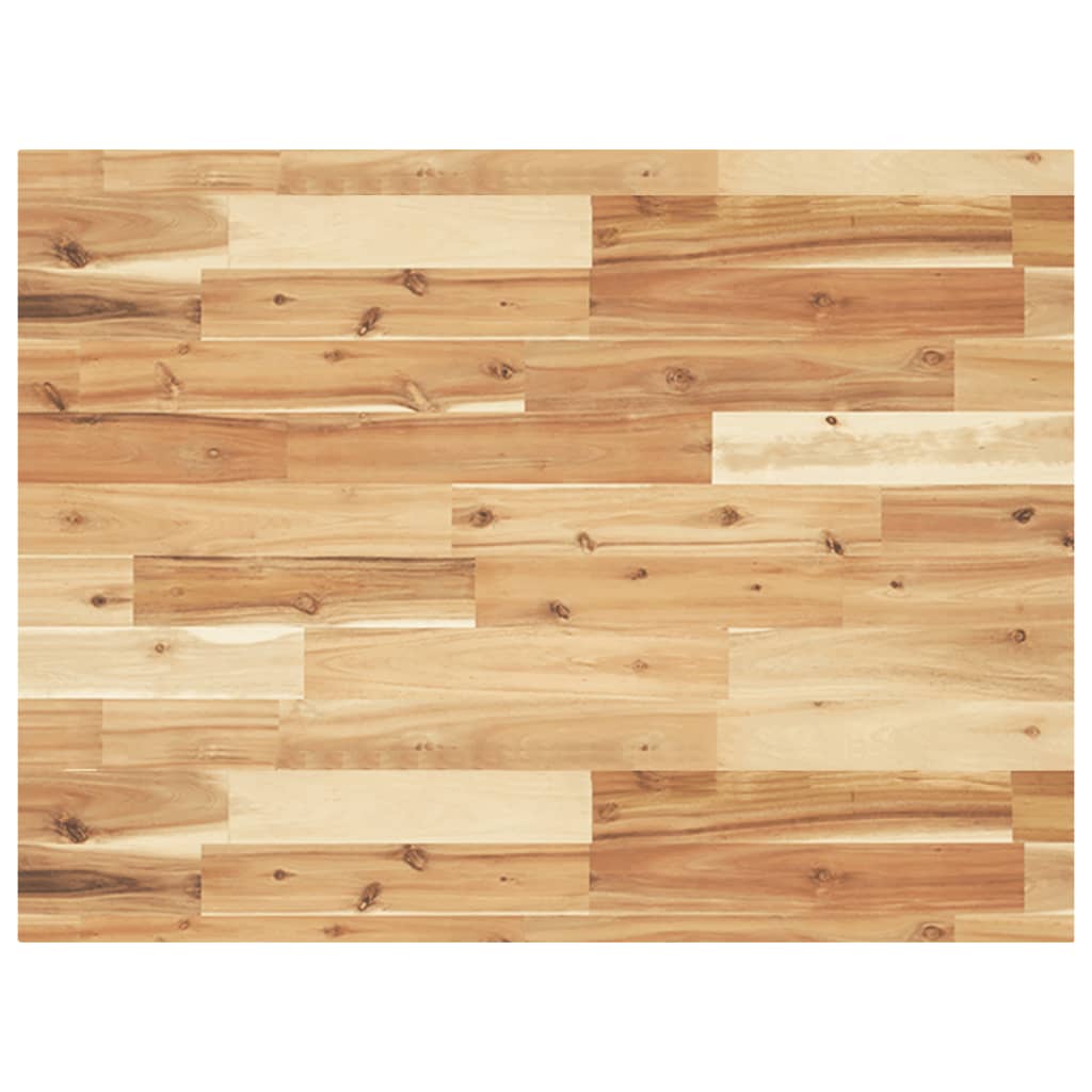 Bathroom Vanity Top Oil Finished 80x60x4 cm Solid Wood Acacia