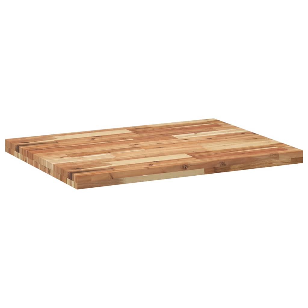 Bathroom Vanity Top Oil Finished 80x60x4 cm Solid Wood Acacia