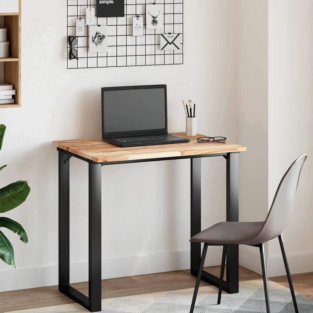 Desk Top Untreated 100x60x2 cm Solid Wood Acacia