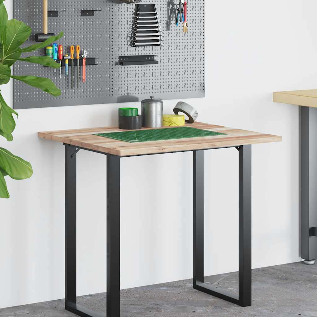 Desk Top Untreated 100x60x2 cm Solid Wood Acacia