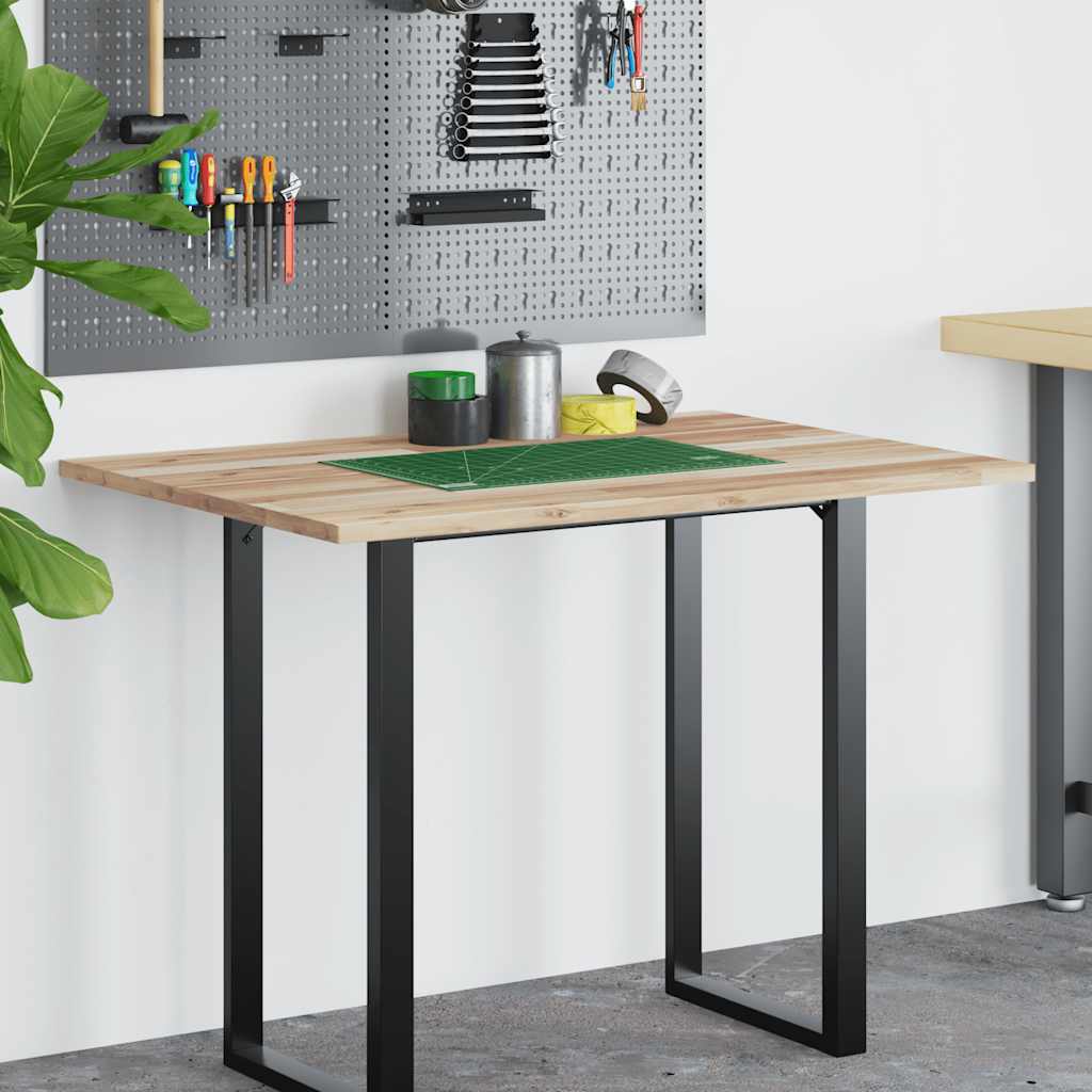 Desk Top Untreated 100x70x2 cm Solid Wood Acacia