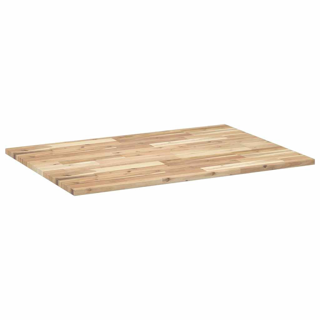 Desk Top Untreated 100x70x2 cm Solid Wood Acacia