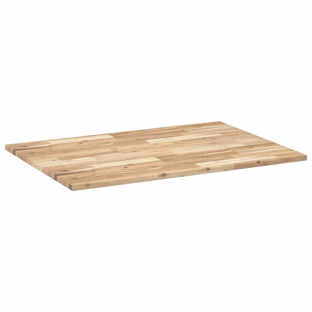 Desk Top Untreated 100x70x2 cm Solid Wood Acacia