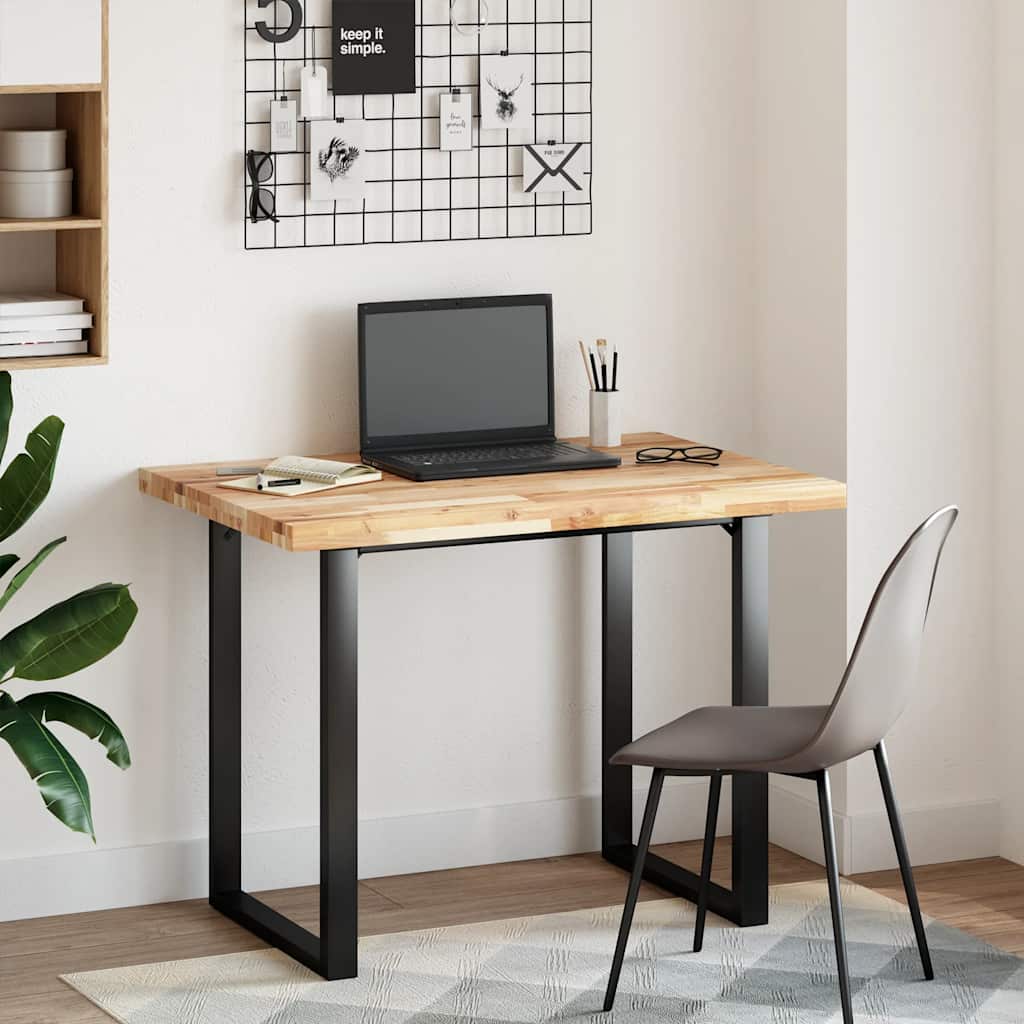 Desk Top Untreated 100x70x4 cm Solid Wood Acacia