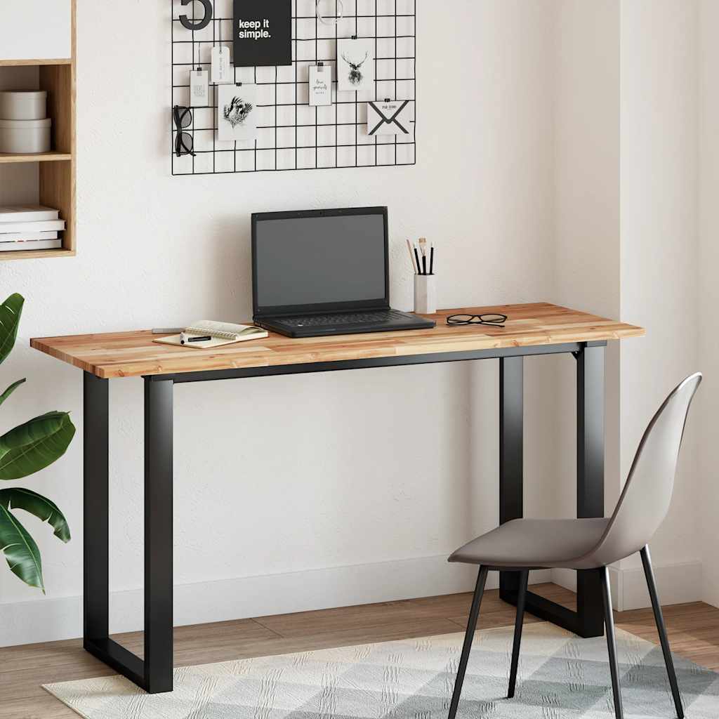 Desk Top Oil Finished 160x50x2 cm Solid Wood Acacia