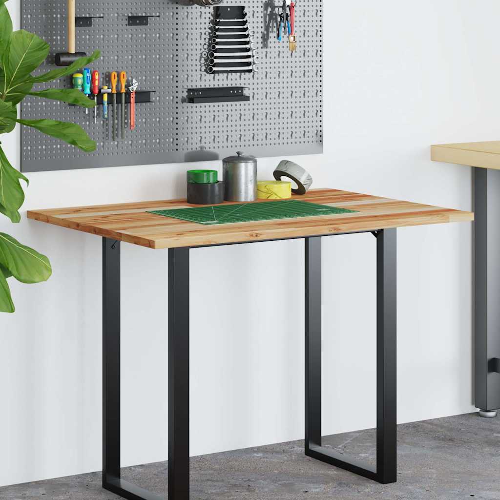 Desk Top Oil Finished 80x70x2 cm Solid Wood Acacia