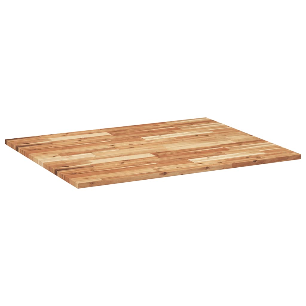 Desk Top Oil Finished 100x80x2 cm Solid Wood Acacia