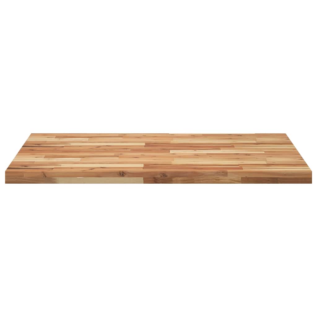 Desk Top Oil Finished 100x80x4 cm Solid Wood Acacia