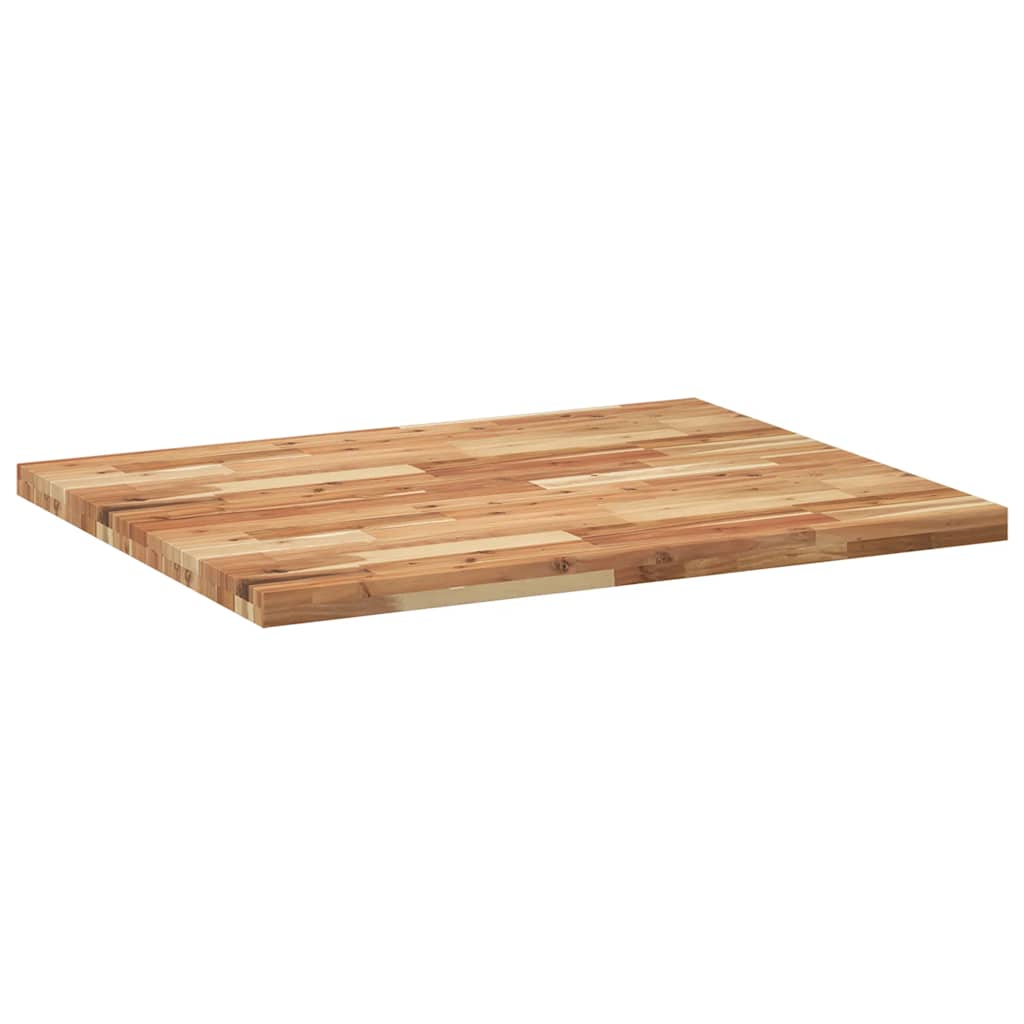 Desk Top Oil Finished 100x80x4 cm Solid Wood Acacia