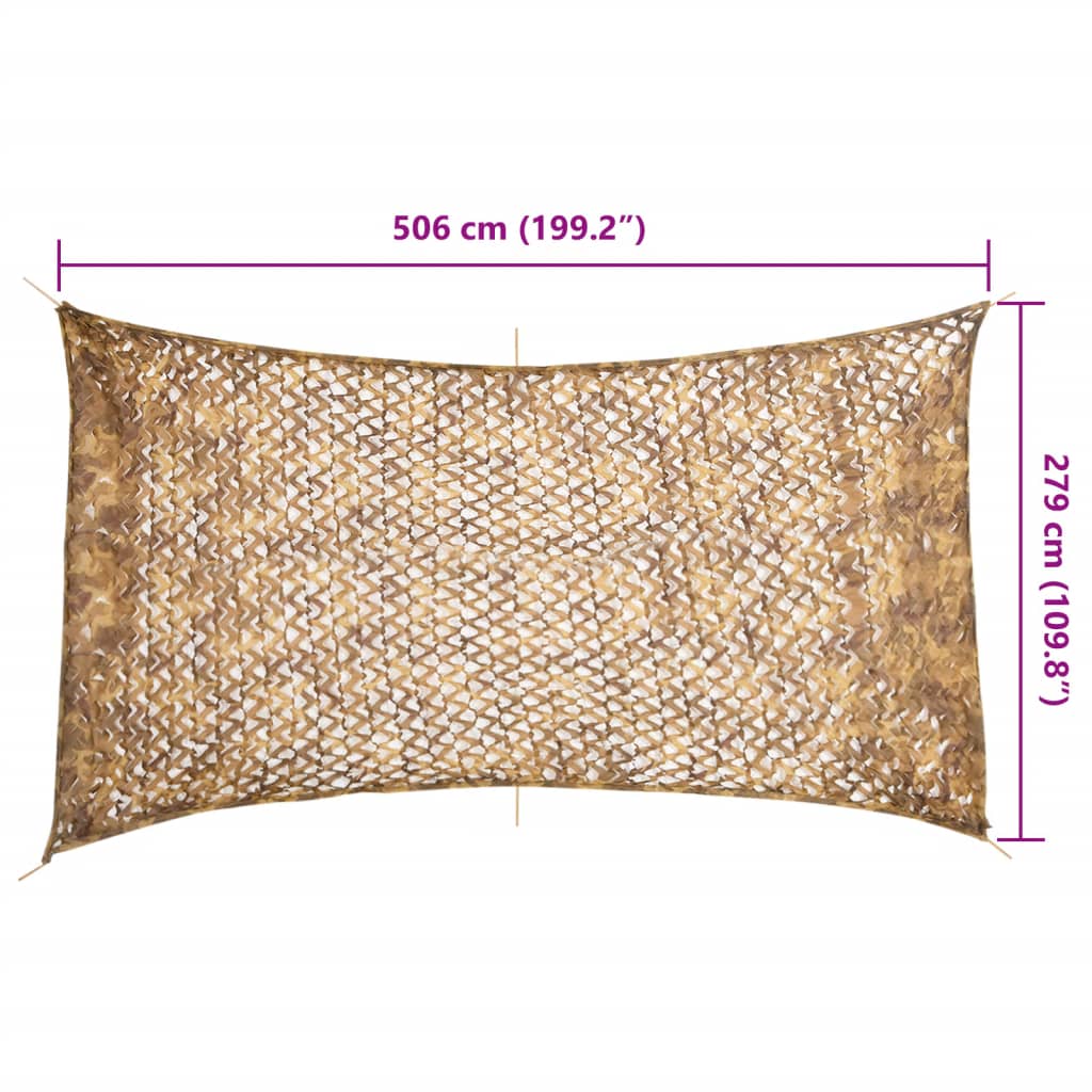 Camouflage Net with Storage Bag 506x279 cm Sand
