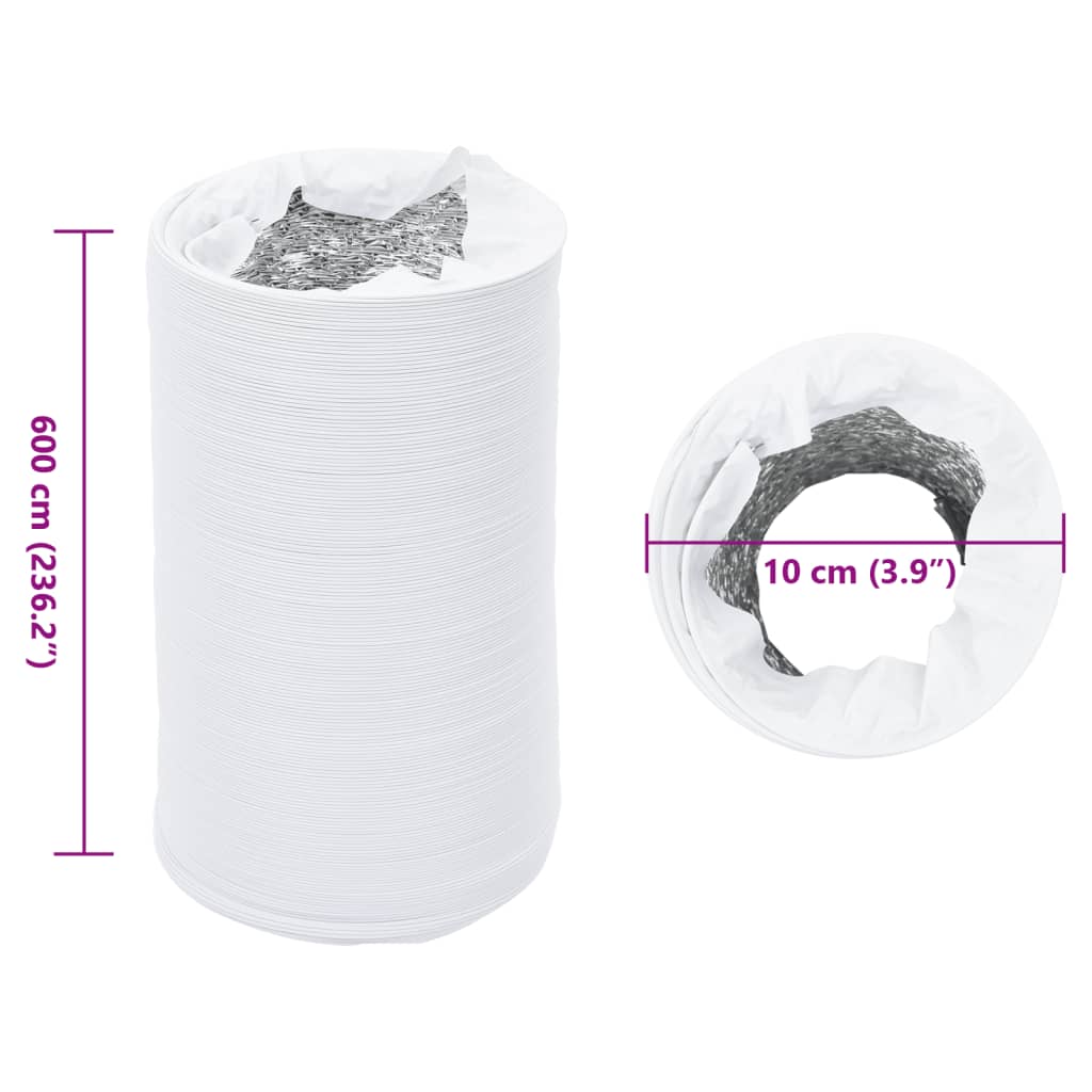 Ventilation Duct Aluminium and PVC 6 m Ø10 cm