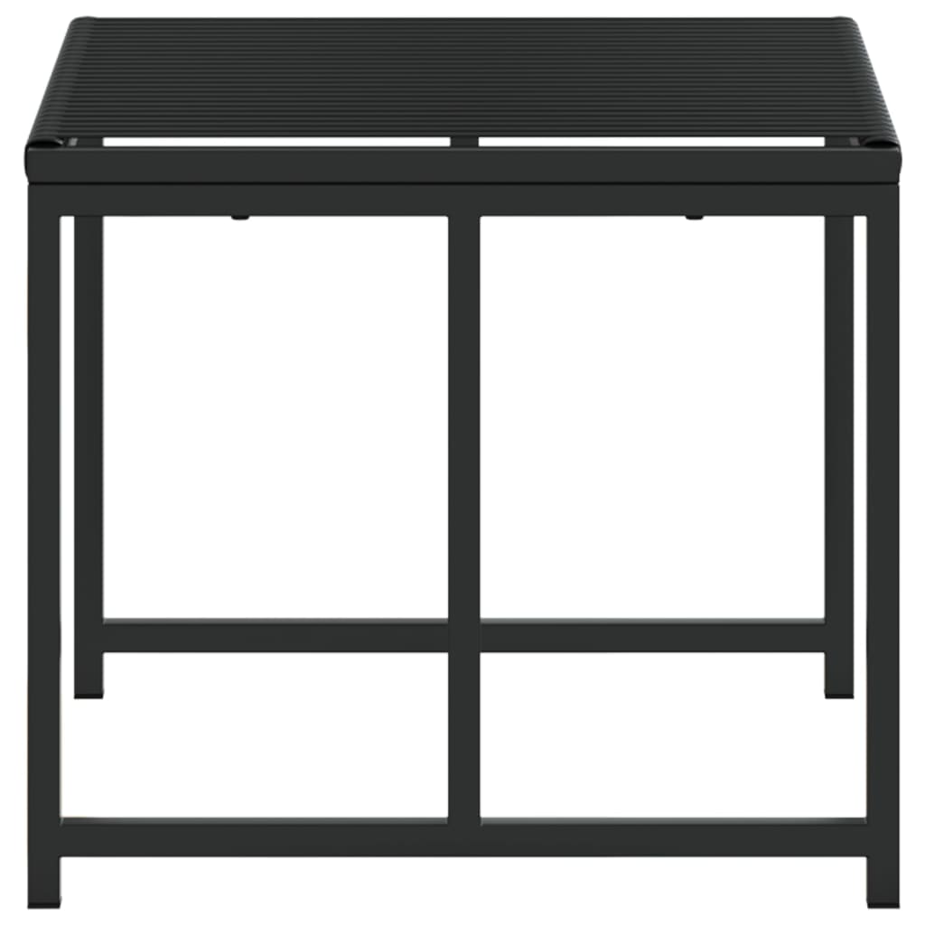 Garden Stools 4 pcs Black Poly Rattan