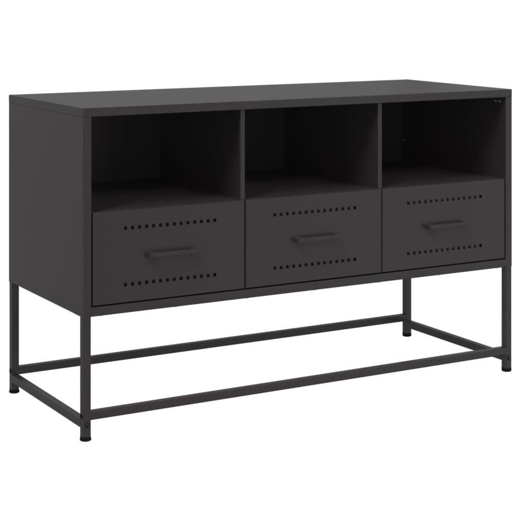 TV Cabinet Black 100.5x39x60.5 cm Steel