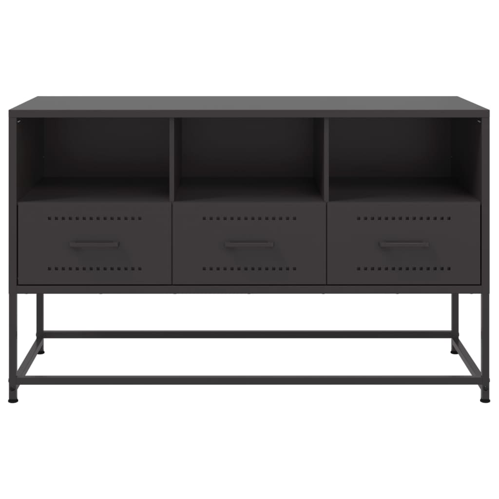 TV Cabinet Black 100.5x39x60.5 cm Steel