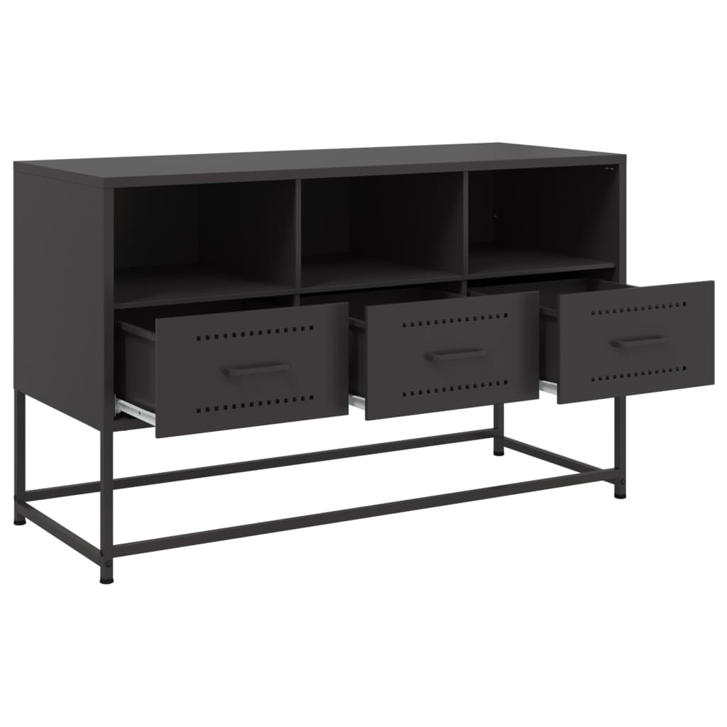 TV Cabinet Black 100.5x39x60.5 cm Steel