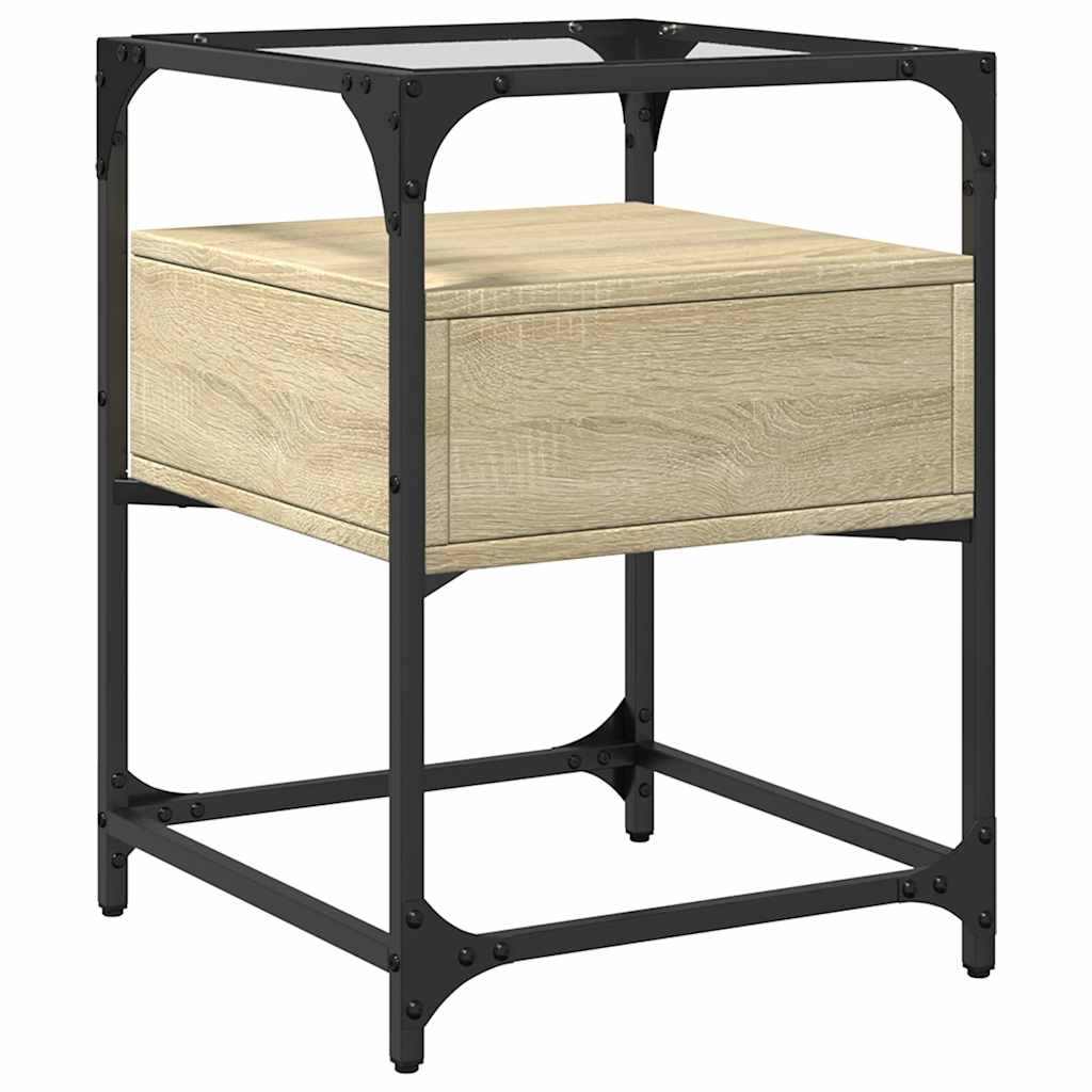 Bedside Cabinets 2 pcs Sonoma Oak 40x40x55 cm Engineered Wood