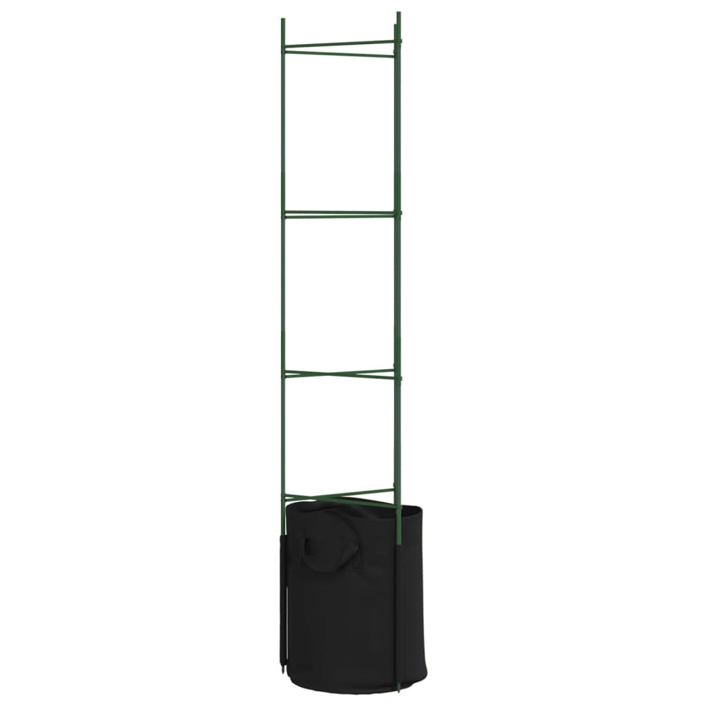 Tomato Cages with Plant Bags 4 pcs 154 cm Steel and PP