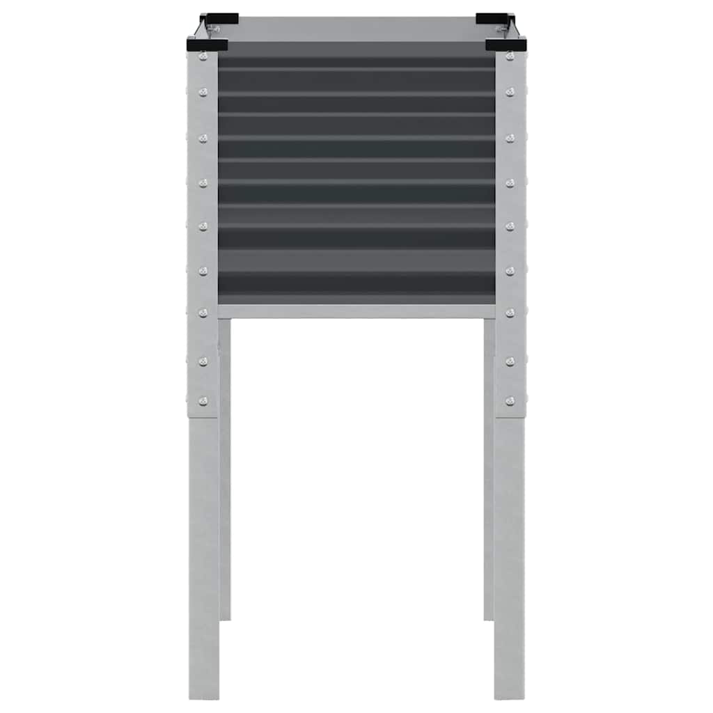 Garden Planter Anthracite 45x45x88 cm Steel