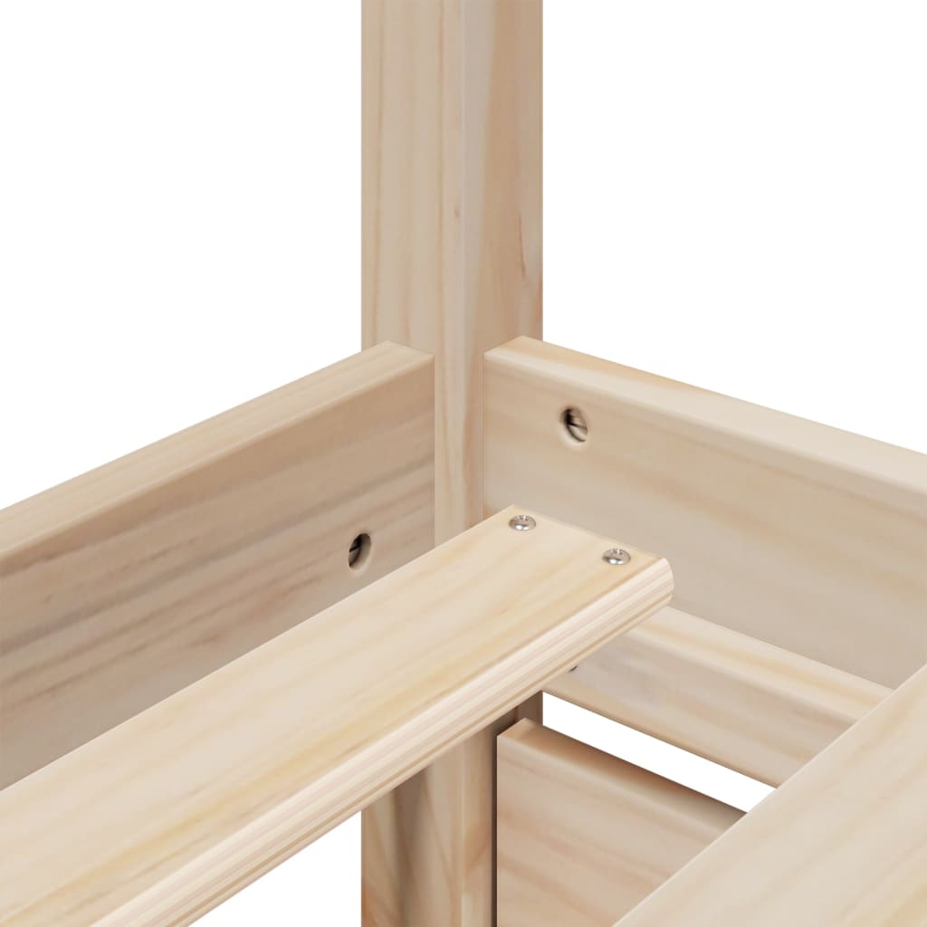 Bed Frame without Mattress 75x190 cm Small Single Solid Wood Pine