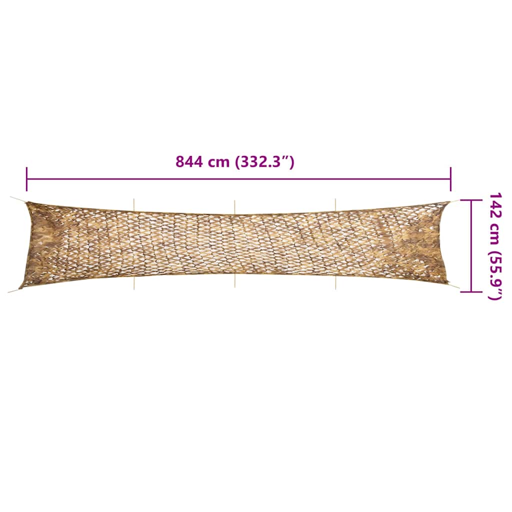 Camouflage Net with Storage Bag 844x142 cm Sand