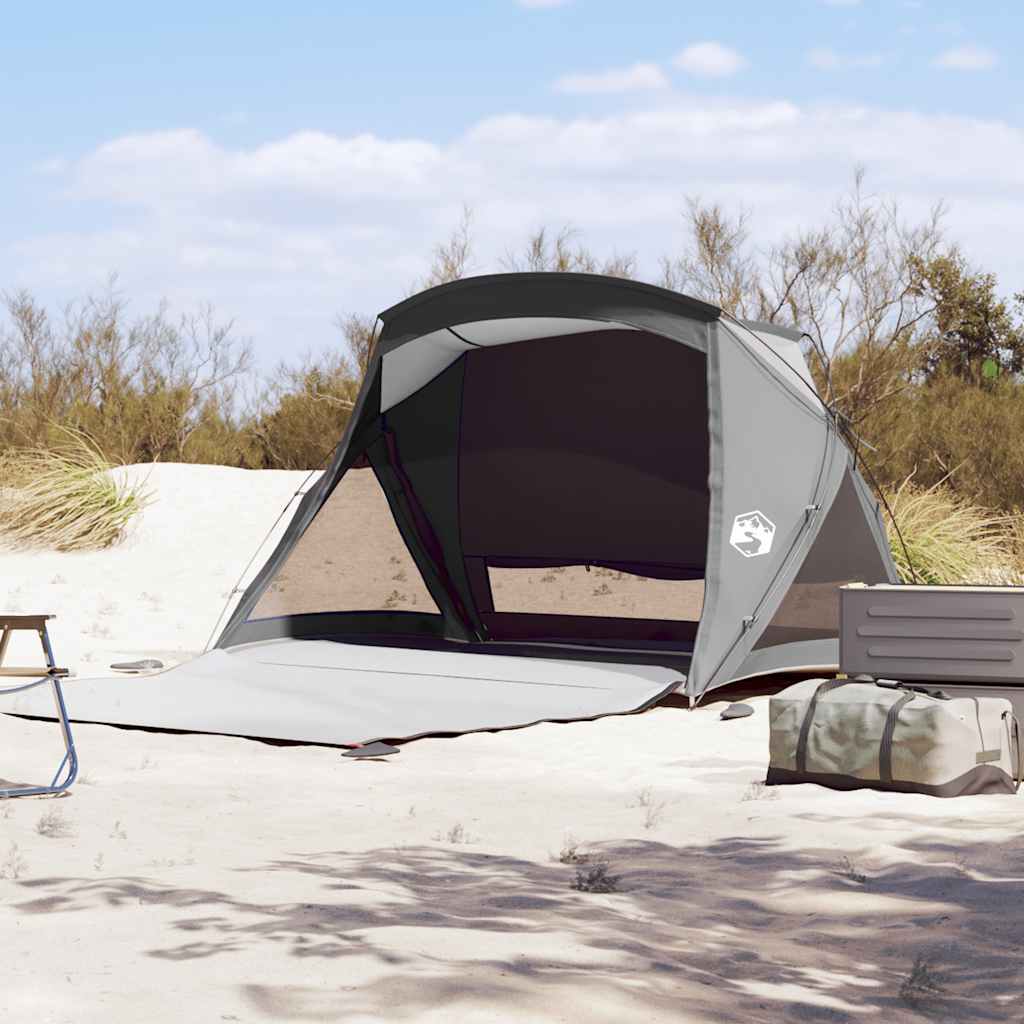Beach Tent 2-Person Grey Waterproof