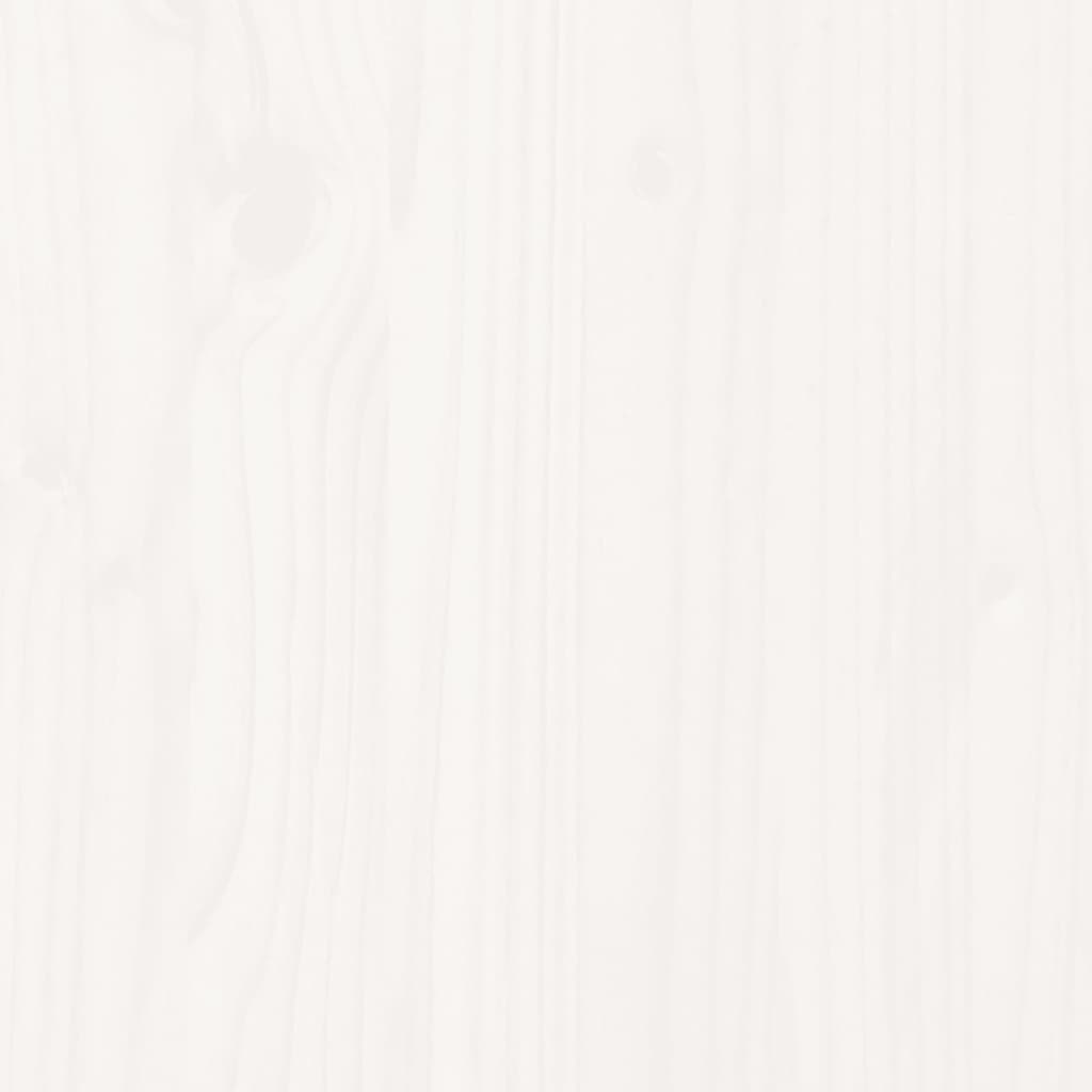 Garden Planter White 50x50x45.5 cm Solid Wood Pine