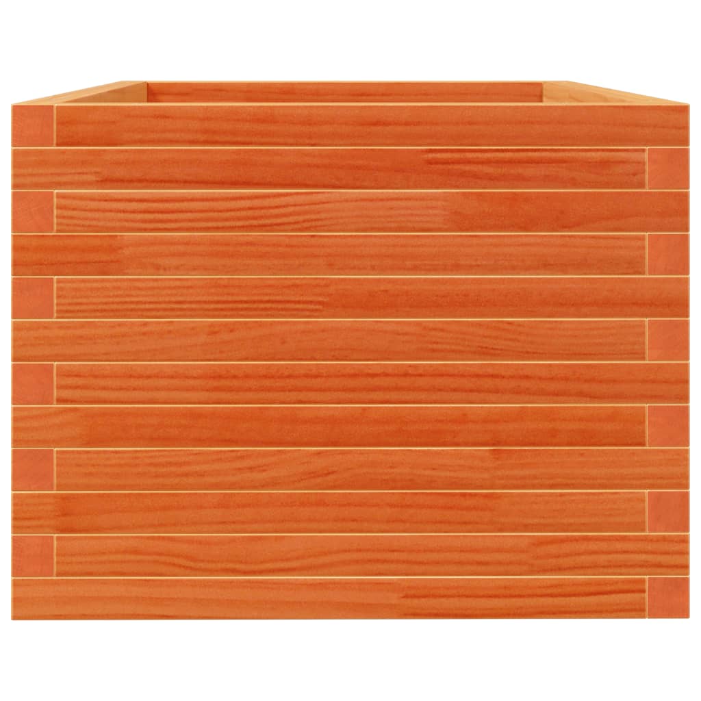 Garden Planter Wax Brown 90x60x45.5 cm Solid Wood Pine