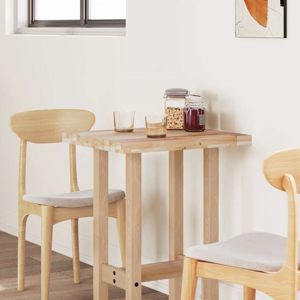 Table Top Rectangular 60x50x4 cm Solid Wood Acacia