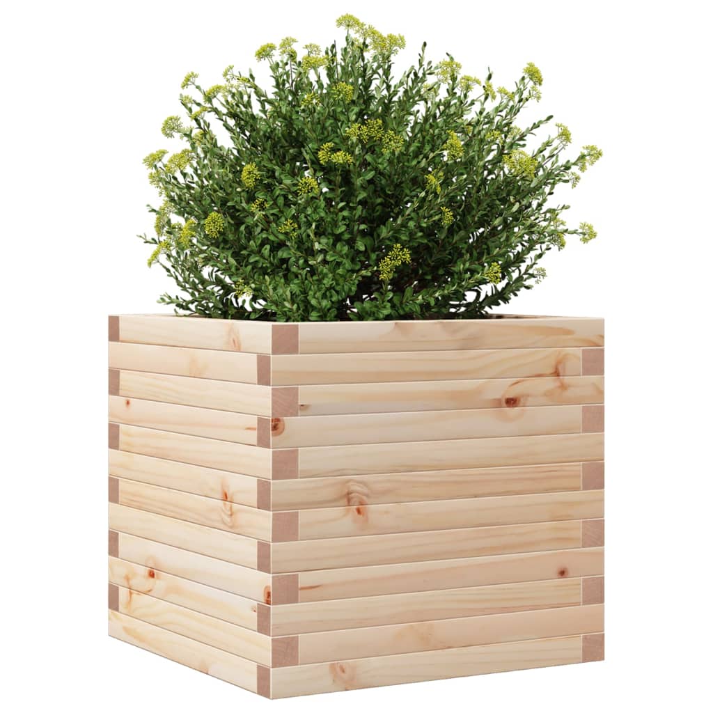 Garden Planter 50x50x46 cm Solid Wood Pine