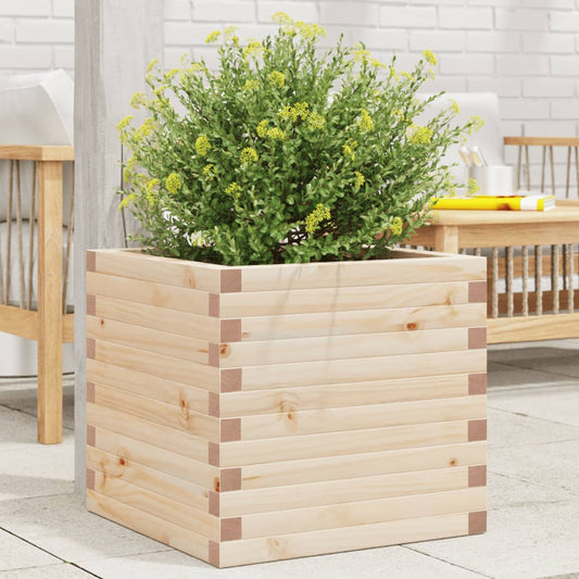 Garden Planter 50x50x46 cm Solid Wood Pine