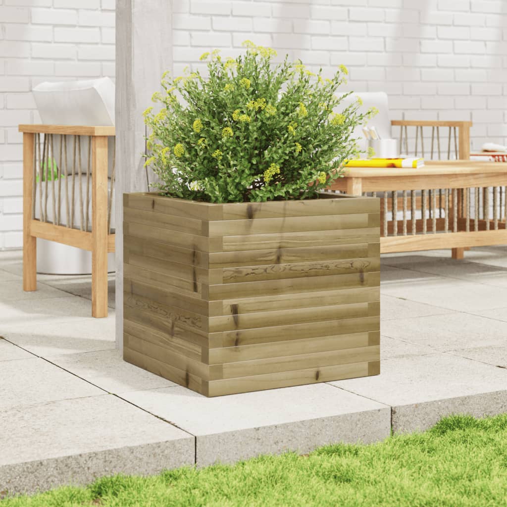 Garden Planter 50x50x46 cm Impregnated Wood Pine