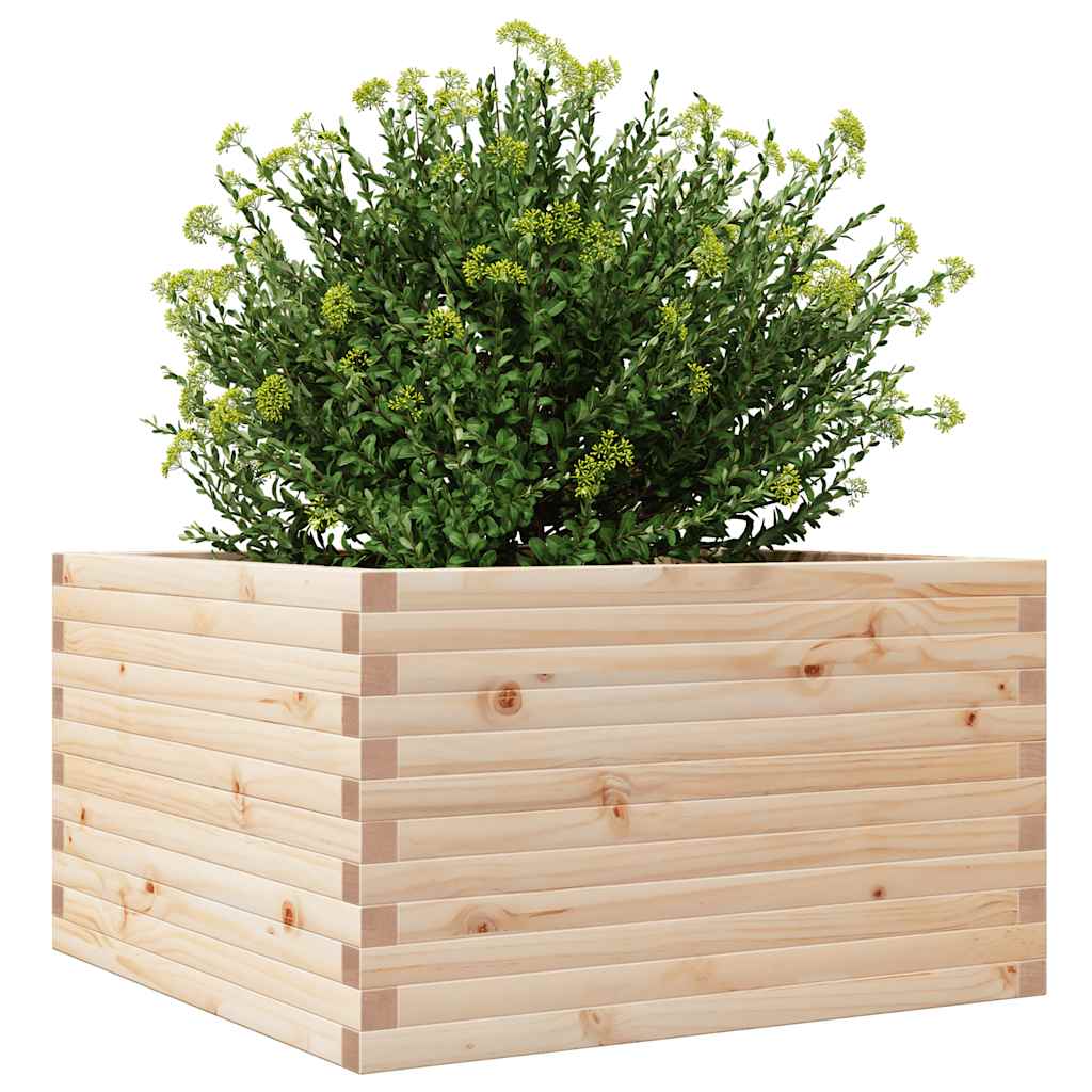 Garden Planter 80x80x46 cm Solid Wood Pine