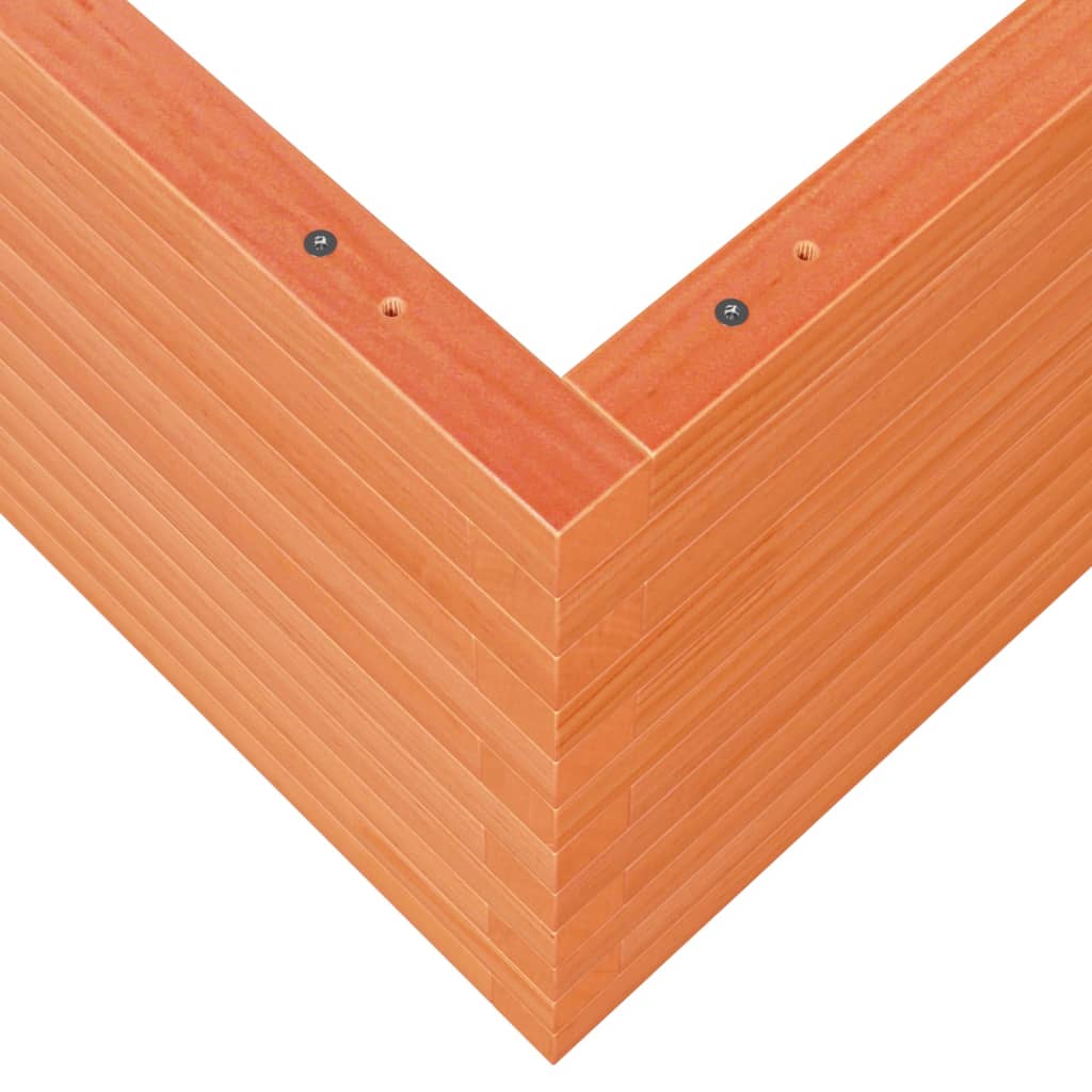 Garden Planter Wax Brown 90x90x46 cm Solid Wood Pine