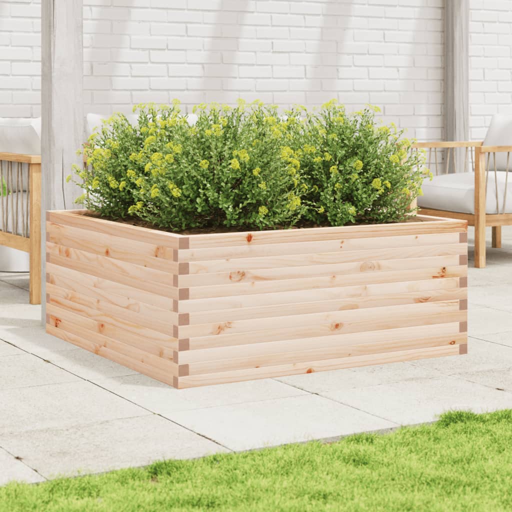 Garden Planter 110x110x46 cm Solid Wood Pine