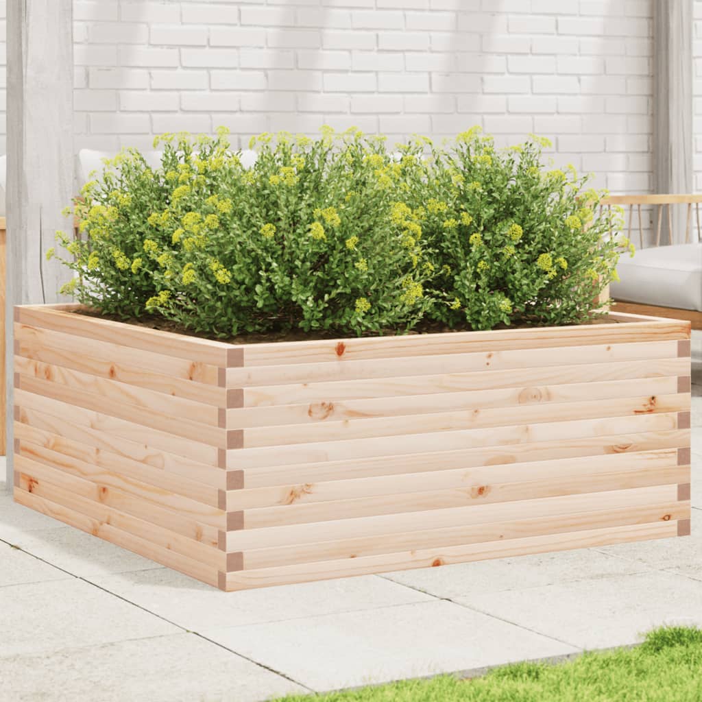 Garden Planter 110x110x46 cm Solid Wood Pine