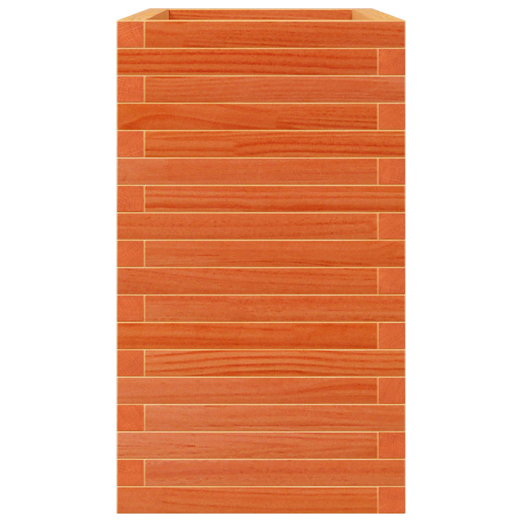 Garden Planter Wax Brown 70x40x68.5 cm Solid Wood Pine