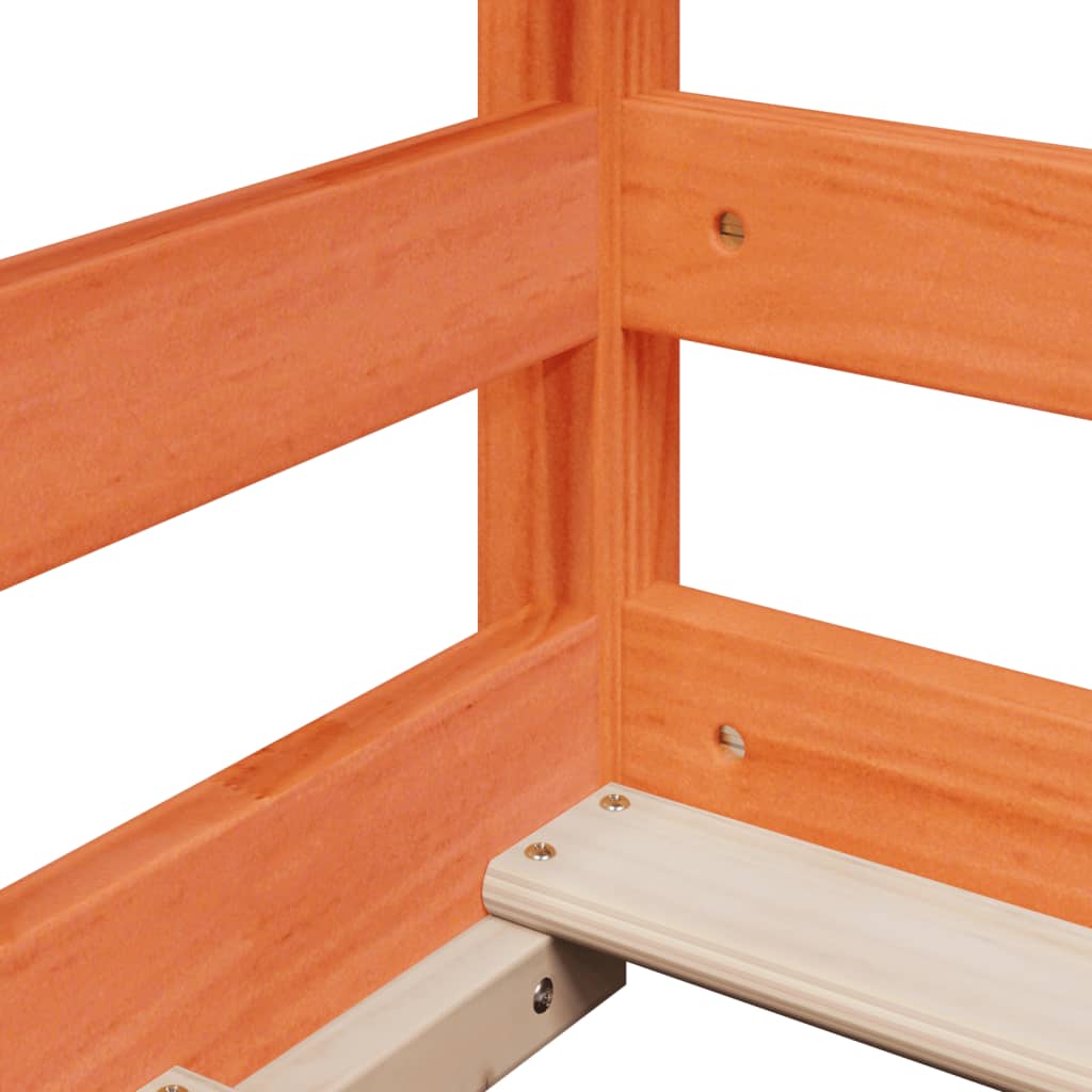 Bunk Bed without Mattress Wax Brown 80x200 cm Solid Wood Pine