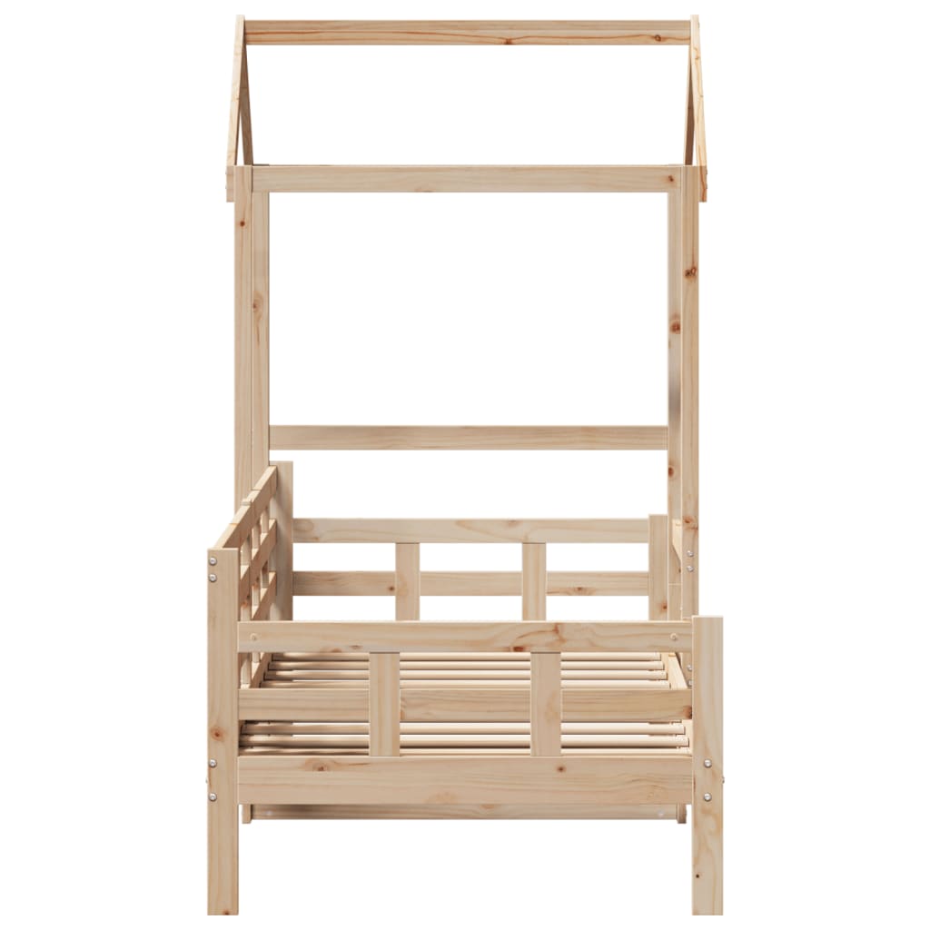 Day Bed with Roof without Mattress 90x200 cm Solid Wood