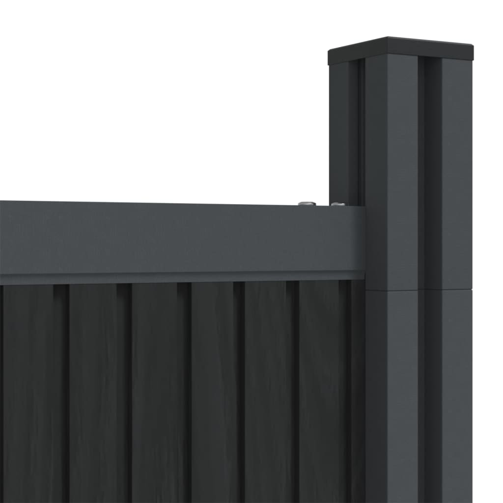 Fence Panel Grey 1045x186 cm WPC
