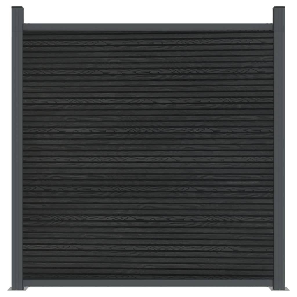 Fence Panel Grey 1391x186 cm WPC