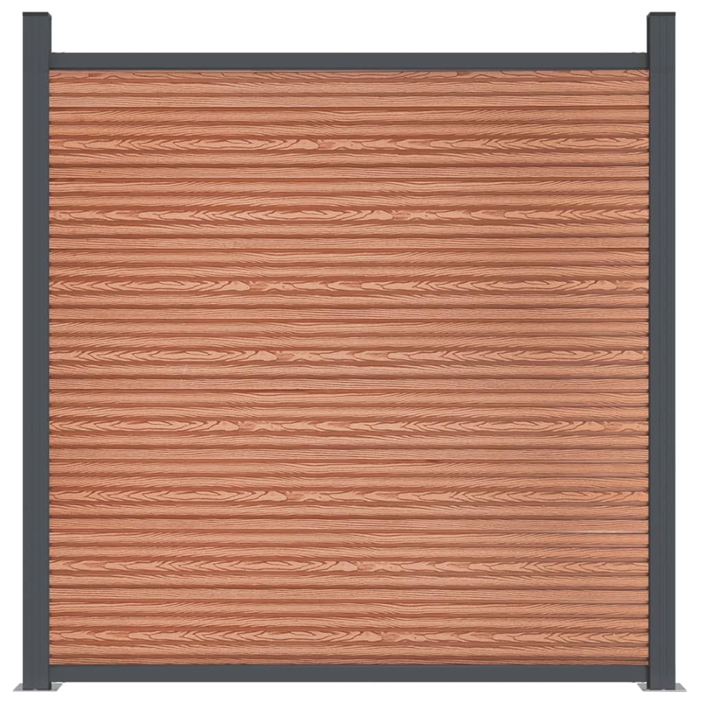 Fence Panel Brown 1045x186 cm WPC