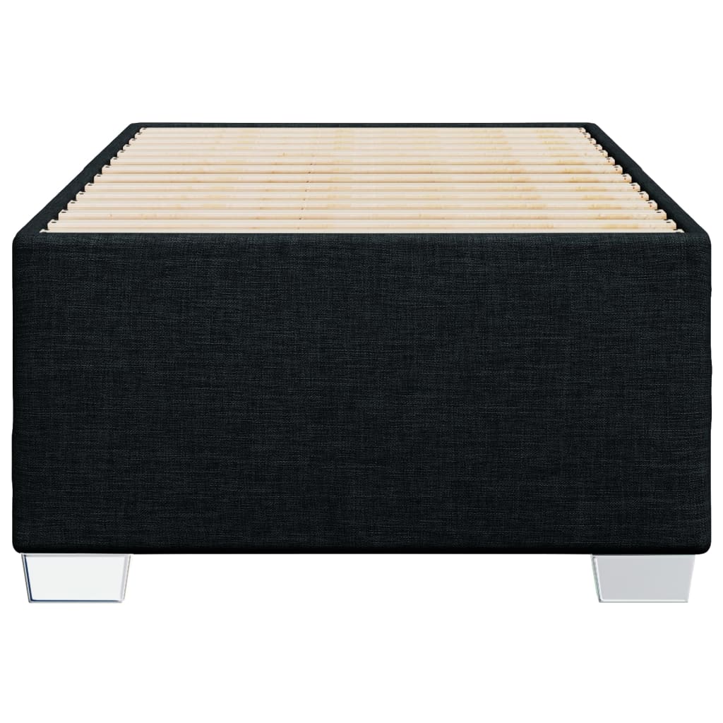 Bed Frame without Mattress Black 90x190 cm Single Fabric