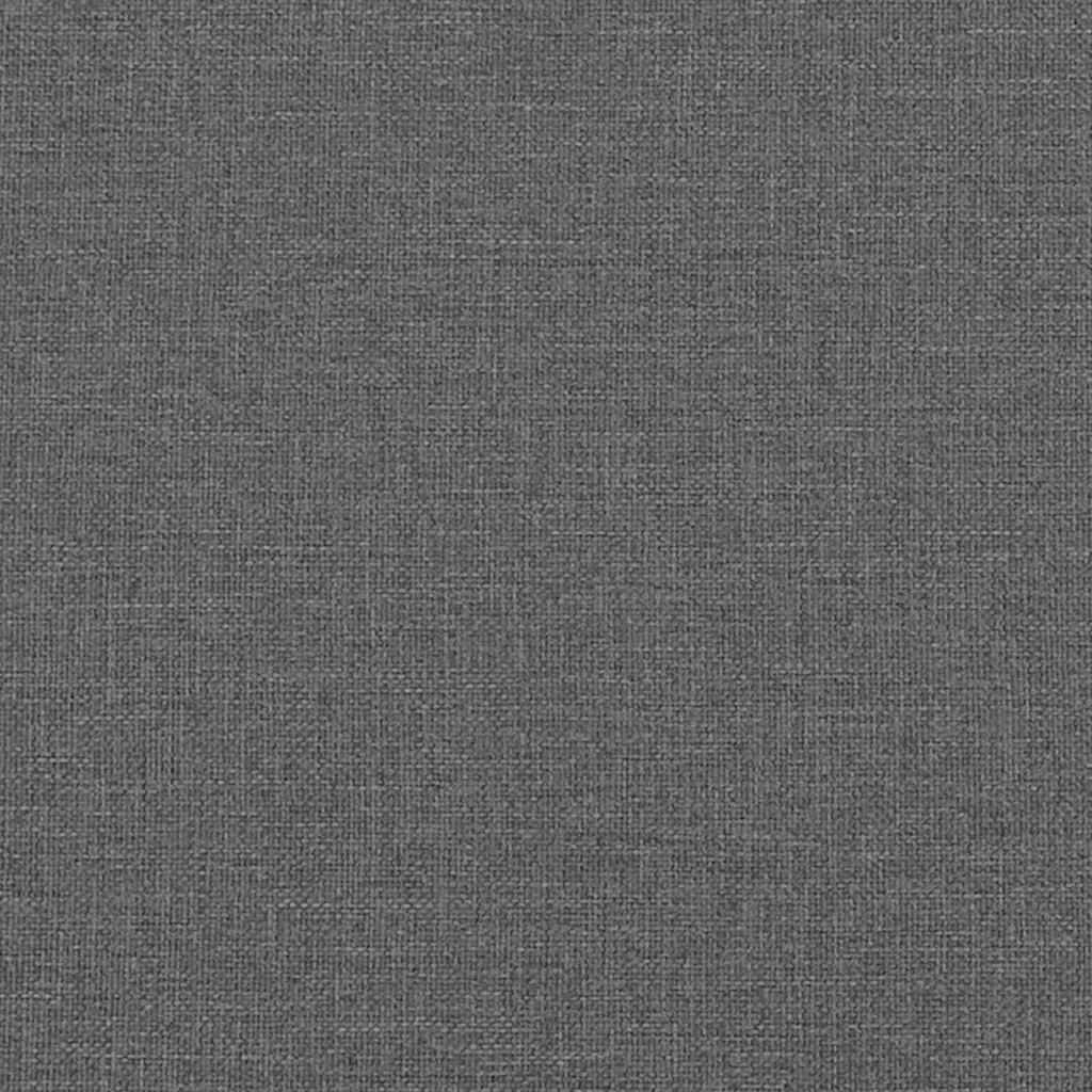 Bed Frame without Mattress Dark Grey Super King Fabric