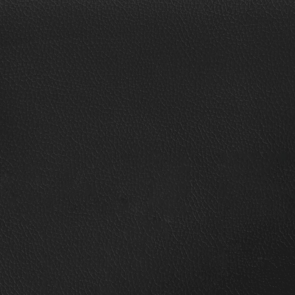 Bed Frame without Mattress Black Single Faux Leather