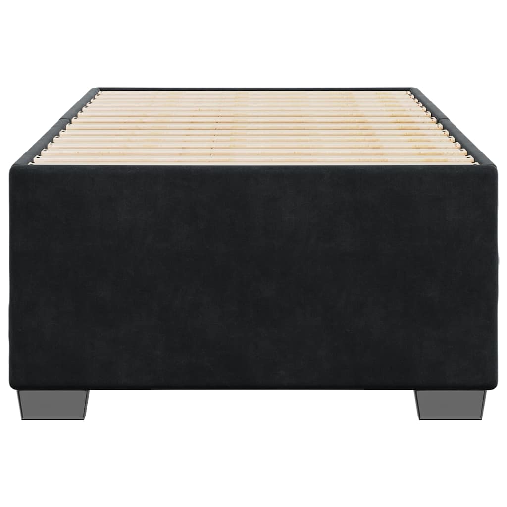 Bed Frame without Mattress Black Single Velvet