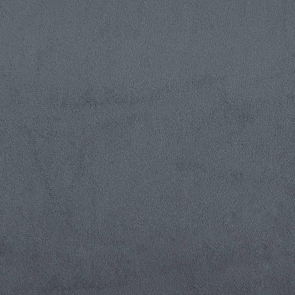 Bed Frame without Mattress Dark Grey Super King Velvet