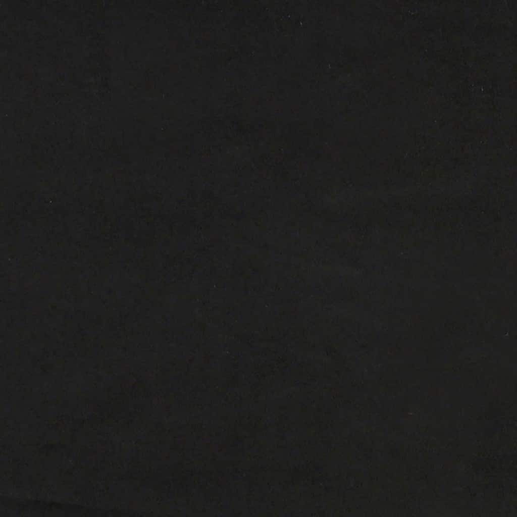 Bed Frame without Mattress Black Super King Velvet