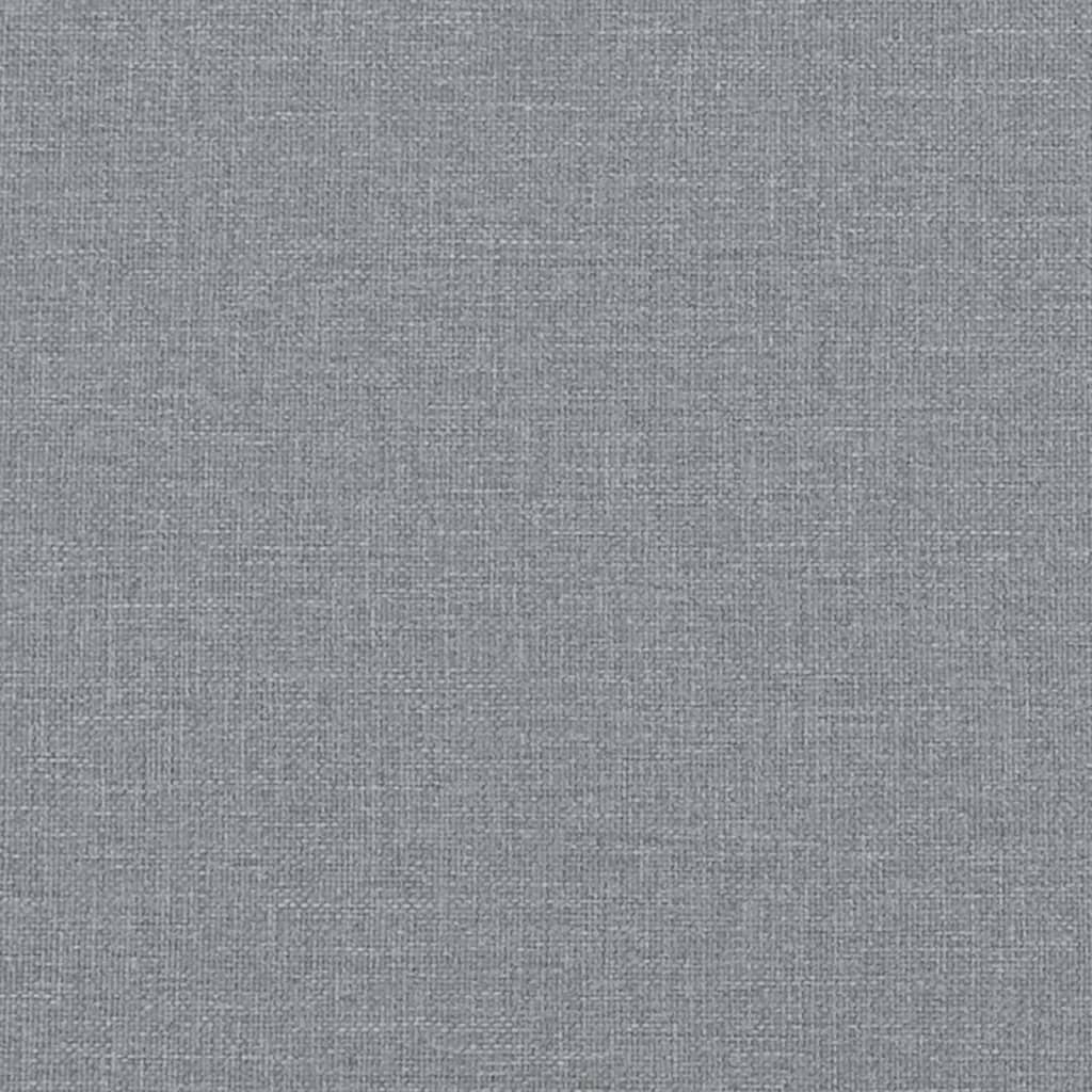 Bed Frame without Mattress Light Grey 100x200 cm Fabric