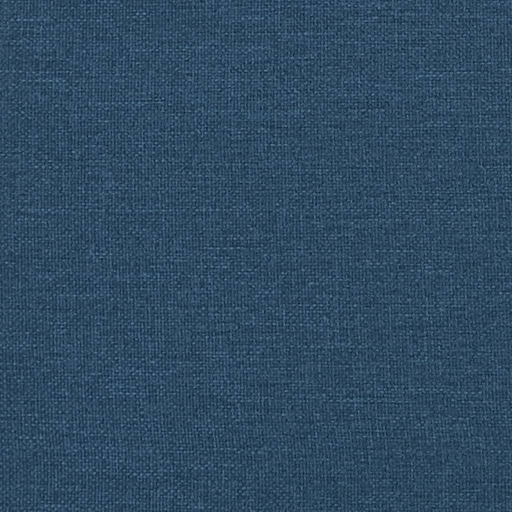 Bed Frame without Mattress Blue 100x200 cm Fabric