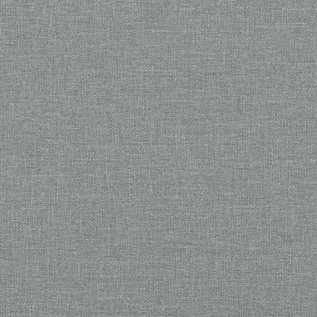 Bed Frame without Mattress Light Grey 120x190 cm Small Double Fabric